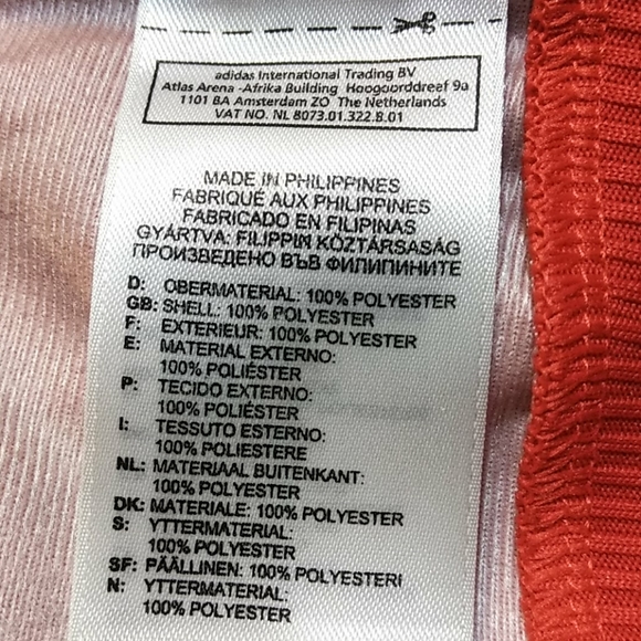 Adidas sample Jacket Sample. . Size 38 red/white. - Picture 4 of 12